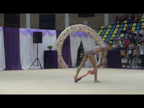 Daria Polyaniuk Sdushor Profsouzov Minsk BLR Ribbon Juniors Level A Rhythmic Arad Trophy 2019