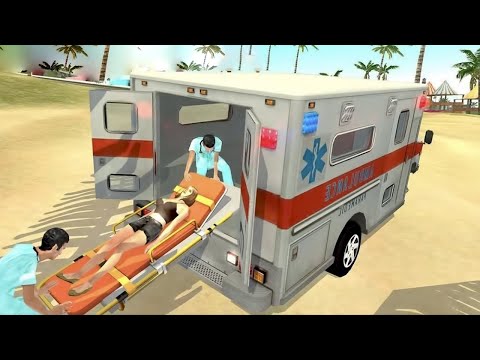 Beach Guard Ambulance & Helicopter Rescue Flight (by Games Laft) Android Gameplay [HD] #3