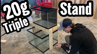 DIY Triple 20 gallon Aquarium Stand Rack