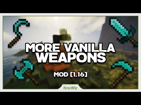 More Vanilla Weapons - Minecraft 1.16 Mod Overview [FR]