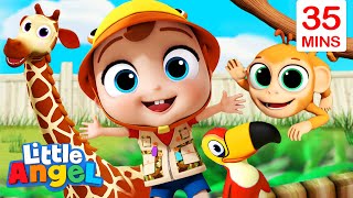 Animals Around the World + More Little Angel Kids Songs &amp; Nursery Rhymes