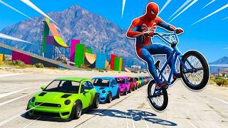 Homem Aranha Desafio em bicicletas, motos, minicarros e tanques Superheroes and Superheroines