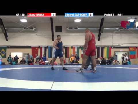 130 KG QF - Lukasz Banak (POL) vs Odgerel Bat-Ochir (MGL)