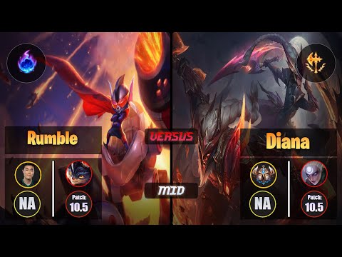 Pobelter RUMBLE (Mid) [Arcane Comet] VS DIANA - Challenger NA Patch 10.5