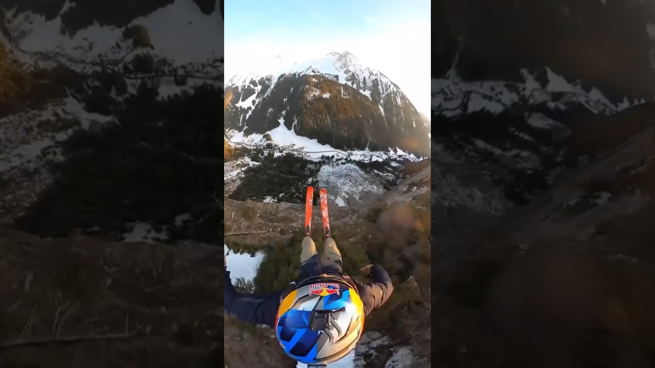 Fred Fugen’s base jumping is a little... off piste 😏🏔️