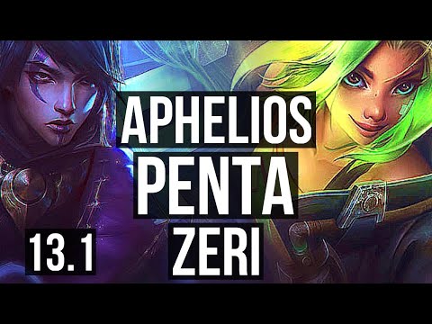 APHELIOS & Ashe vs ZERI & Yuumi (ADC) | Penta, 300+ games | KR Grandmaster | 13.1