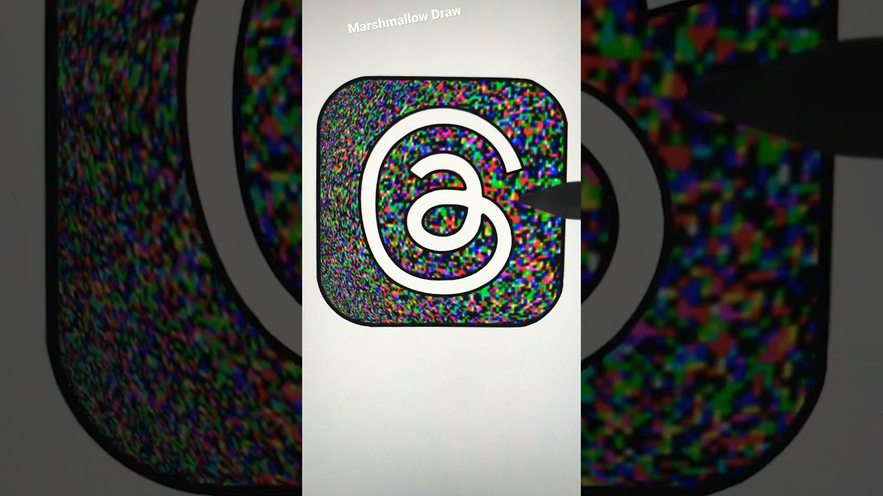 Threads Logo pick a color lProcreate #logos #threads #logoanimation #shorts #youtubeshorts #art