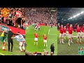 Man United Players And Fans Celebrate Winning The Carabao Cup After 2-0 Win Against Newcastle