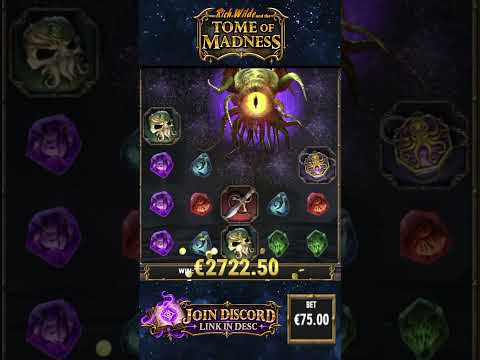Thumbnail for video: €75 TOME OF MADNESS BONUS #gambling #slots