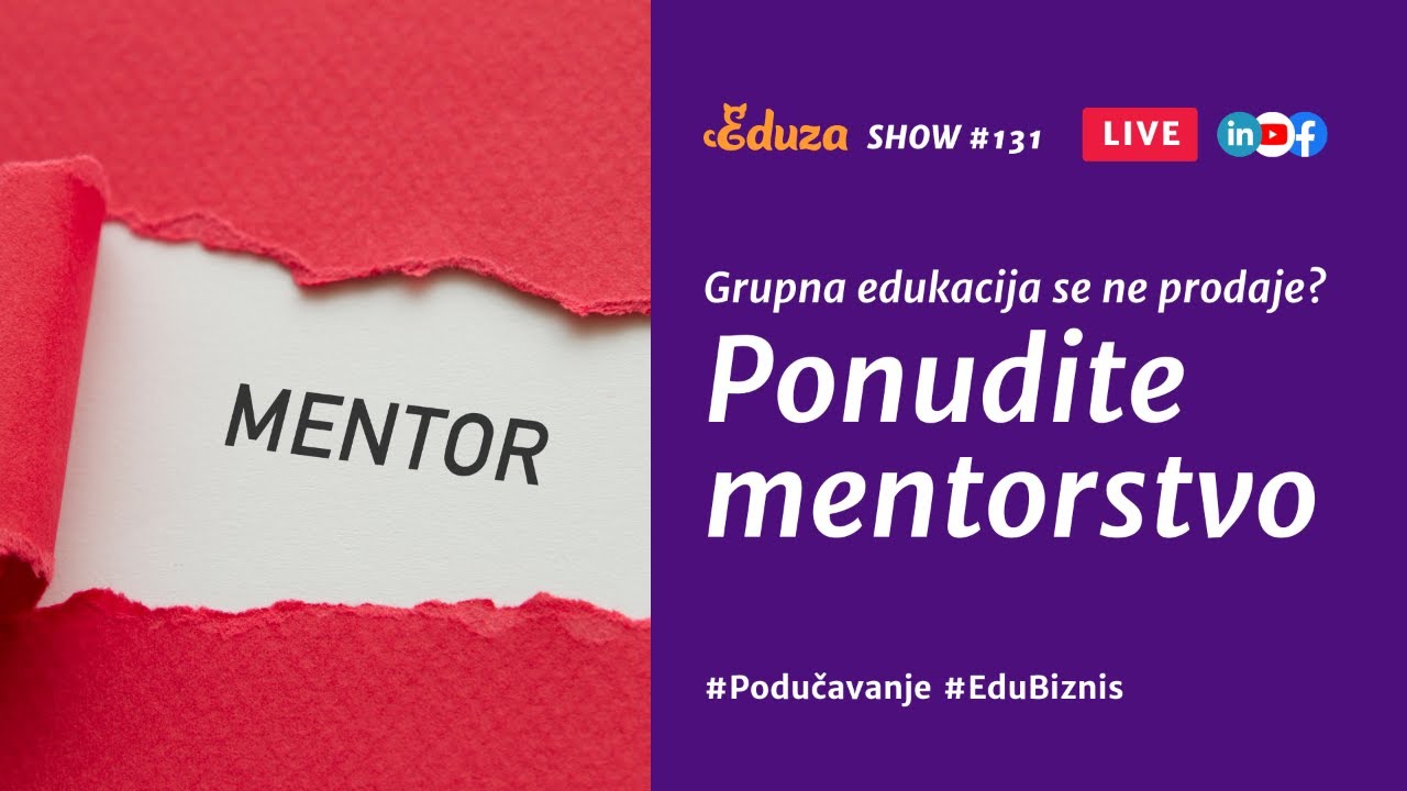 Grupna edukacija se ne prodaje? Ponudite 1 na 1 mentorstvo
