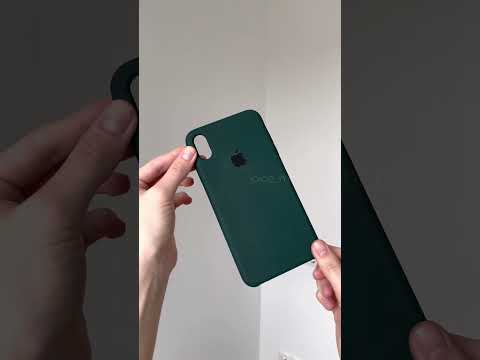 Чехол для IPhone Xs Max Silicone Case (Тёмно-зеленый) - фото 1 - id-p1664939674