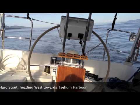 September  sailing a Saga 43 in Boundary Pass, BC