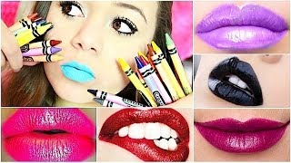 DIY: Make lipstick out of CRAYONS | Krazyrayray