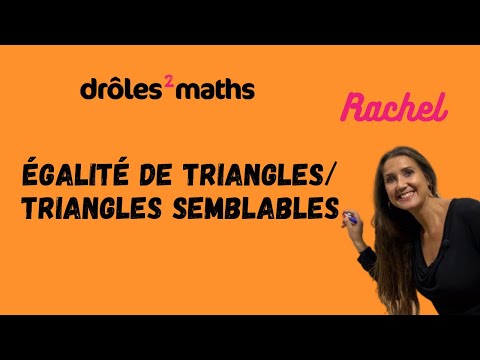 Replay Cours 4ème - Egalité de Triangles & Triangles semblables