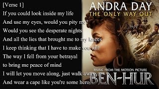 Andra Day - The Only Way Out (Lyrics)