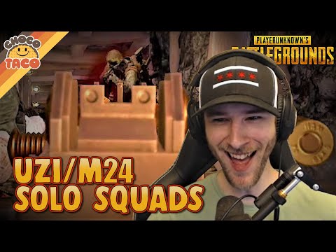 Solo Squads with an Uzi? - chocoTaco PUBG Solos Gameplay