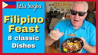 Classic Filipino 🇵🇭 Foods and a full Buffet at Izla Sugba In Santa Fe, Bantayan Island, Philippines