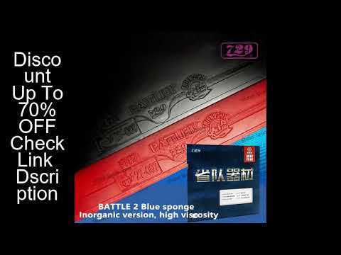 729 Friendship BATTLE 2 Special Provincial Blue Sponge Table Tennis Rubber Specially Made Enhanced V