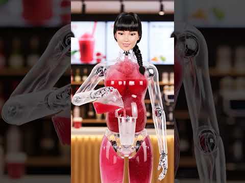 Juice Bar Girl Slush  #youtubeshorts #aianimation #aicontent#aishorts #aigirl #aivideo #asmrjuice