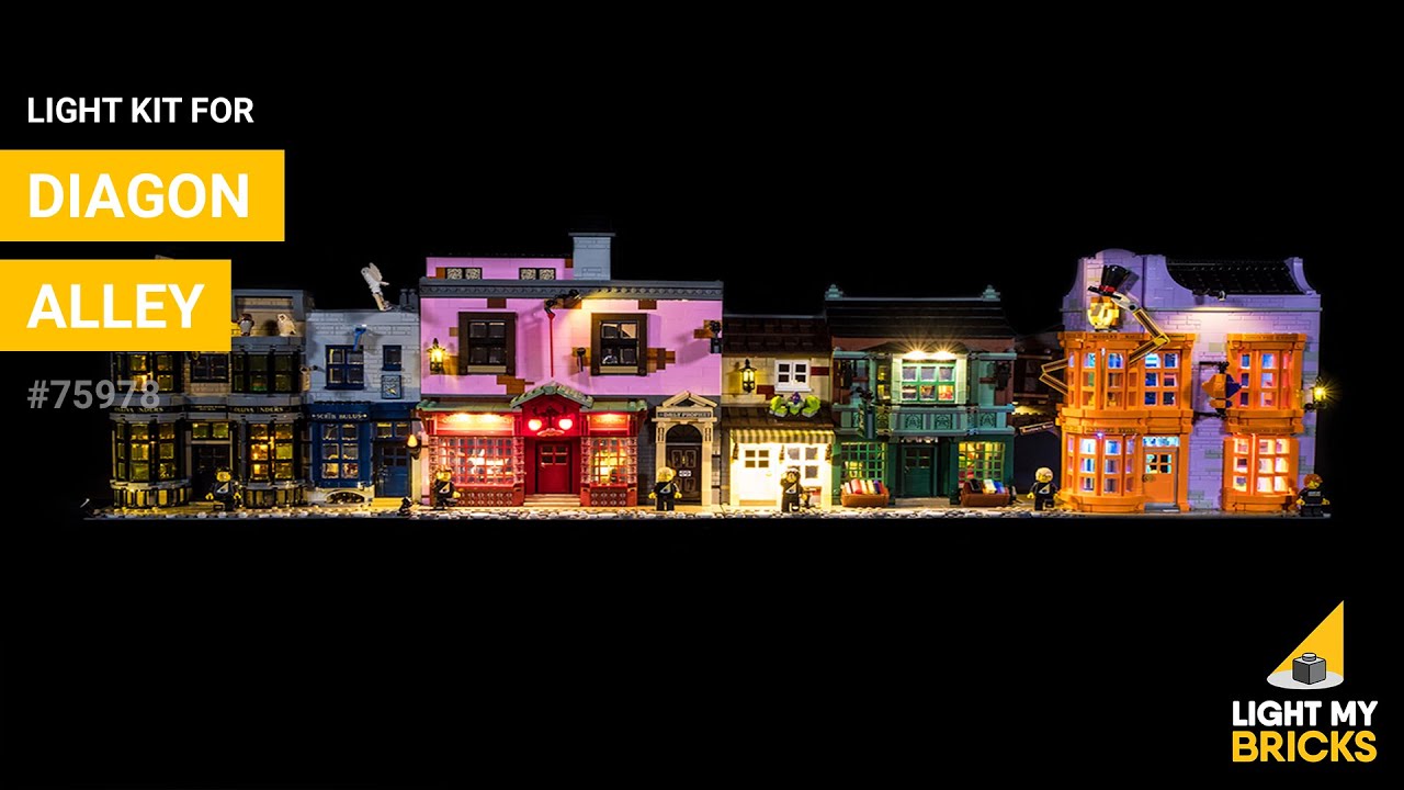 Light My Bricks Lumières-LED pour LEGO® Harry Potter Le Chemin de Traverse 75978