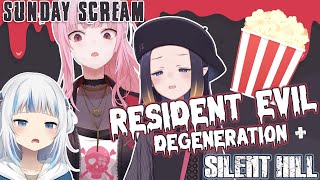 Thumbnail for 【WATCH-A-LONG-COLLAB】Resident Evil: Degeneration & Silent Hill w/ Gura and Ina! Sunday Scream #4