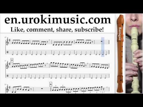 How to Play Recorder B. Pink - Just Give Me A Reason Part#1 Melody School Learn Class Course