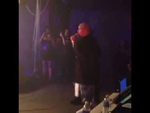 Ac the promoter and Amanda Perez on stage in farmington new mexico