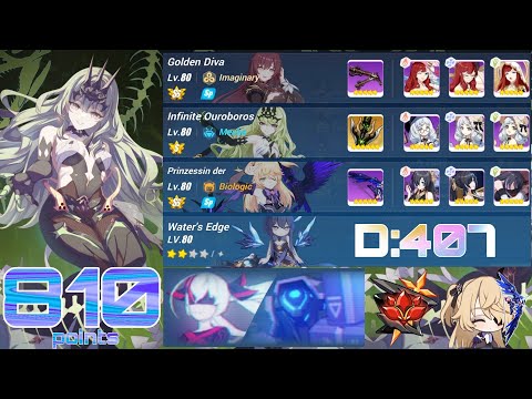 [Honkai Impact 3 SEA] EX Abyss RL (D407) - Bloodlust (810 pts) GD(SS) PV(SS) IO(S0) Water's Edge 2*