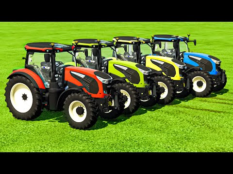 TRANSPORTING LANDINI TRACTORS WITH COLORED SCANIA TRUCK - Farming Simulator 22