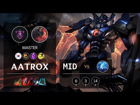 Aatrox Mid vs Anivia - KR Master Patch 10.22