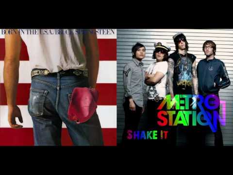 MadMixMustang Mashup - Born To Shake It (Bruce Springsteen Vs Metro Station)