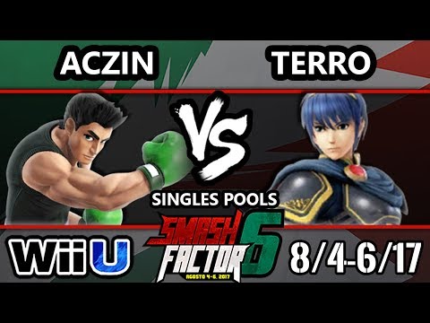 Smash Factor 6 Smash 4 -  SF Terro (Marth) Vs. SK - Aczin (Little Mac) Smash Wii U