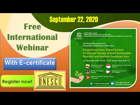 Free International Webinar With E-certificate (September 22, 2020)