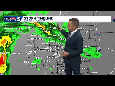 Severe storm timeline