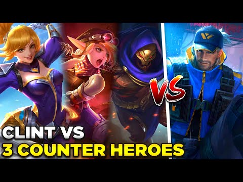 Clint Vs 3 Counter Heroes! | Can I Survive? - MLBB