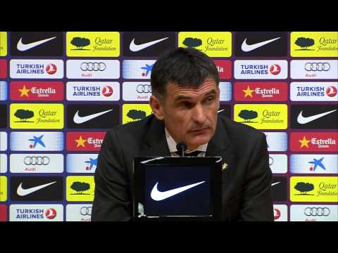 Rueda de Prensa de Mendilíbar tras el Barcelona (5-1) Osasuna - HD