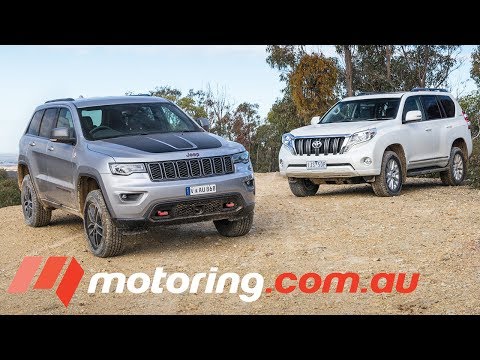 Jeep Grand Cherokee Trailhawk v Toyota LandCruiser Prado Altitude| motoring.com.au