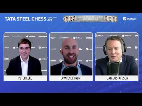 Tata Steel Masters | Round 9 | Jan Gustafsson, Peter Leko & Lawrence Trent