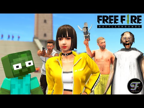 Free Fire & Granny & Minecraft | Portal Gun | Pubg Animation
