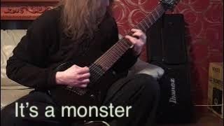 Video thumbnail for Trying an 8 string guitar | Meshuggah Style Riffing |  Ibanez RGMS8 by JJR Recording