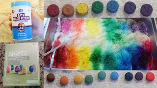 Dyepot Weekly #508 - Bath Fizzy Tablets vs Easter Egg Dye Tablets for Dyeing Yarn with Food Coloring