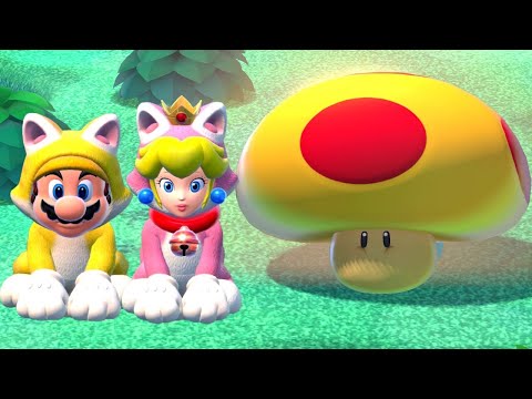 Super Mario 3D World 100% Walkthrough Part 6 - World Mushroom & World Flower