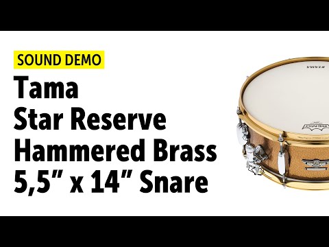 Tama | Star Reserve | Hammered Brass | 5,5x14 Snare | Sound Demo