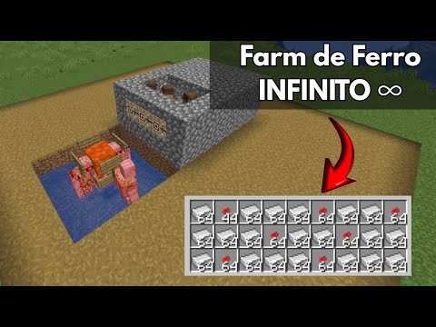 FARM DE FERRO INFINITO no Minecraft Java 