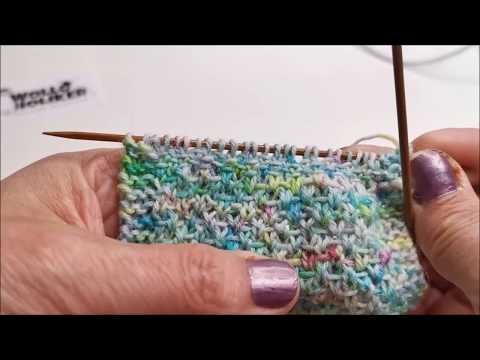 Webmuster in Reihen stricken