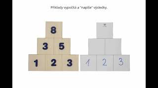 Velká sada počítacích květin, pyramid a domečků (s květinou v přírodní barvě)