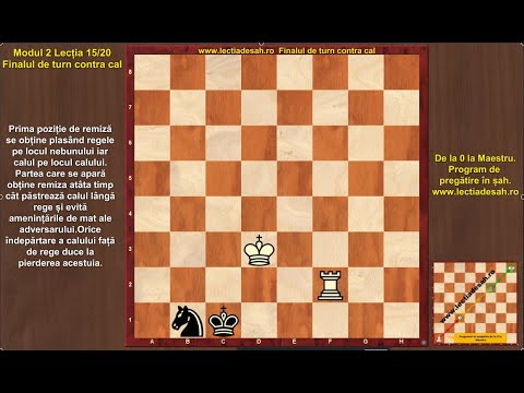 Lecția de Șah: Finalul de Turn Contra Cal