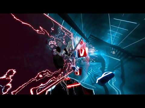 Heres a Darth Maul with Keyblades playing Beat Saber