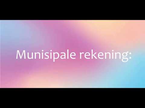 Munisipalerekening Wiskunde Geletterdheid