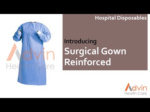 Surgical reinforced gown